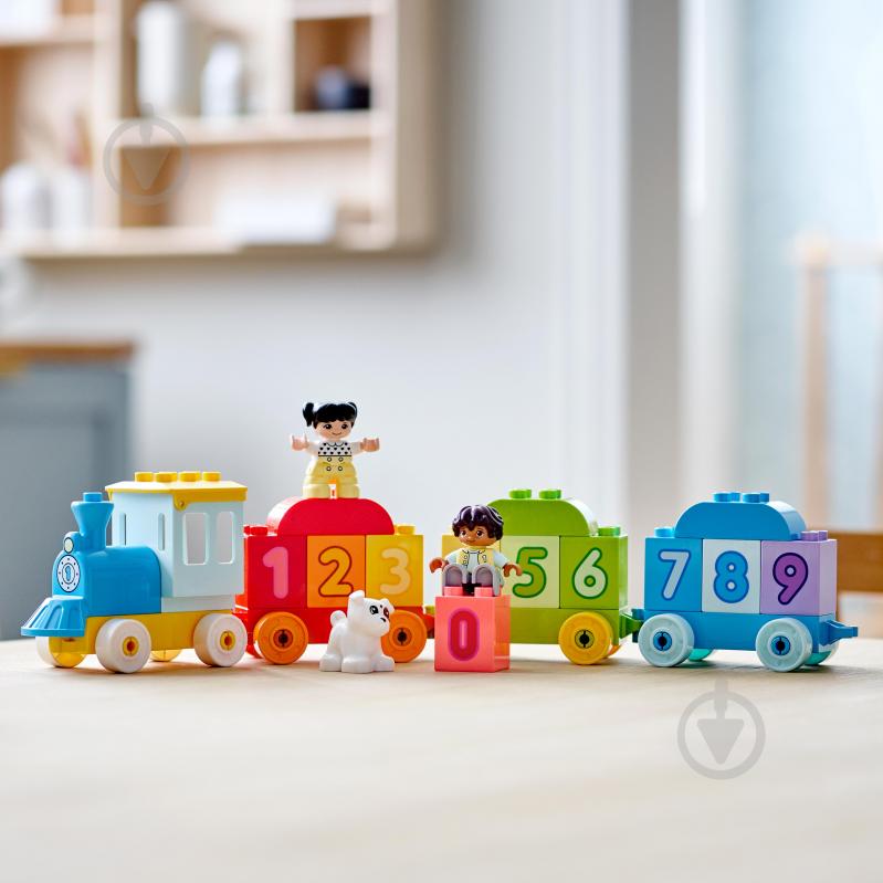Конструктор LEGO DUPLO Поезд с цифрами — учимся считать 10954 - фото 9