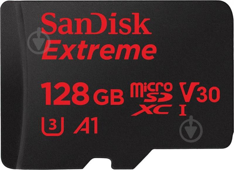 Карта памяти SanDisk microSD/microSDHC/microSDXC 128 ГБ UHS-I Class 3 (U3) R100/W90MB/s 4K Extreme + SD (SDSQXAF-128G-GN6MA) - фото 3 Карта памяти SanDisk microSD/microSDHC/microSDXC 128 ГБ UHS-I Class 3 (U3) R100/W90MB/s 4K Extreme + SD (SDSQXAF-128G-GN6MA) - фото 3