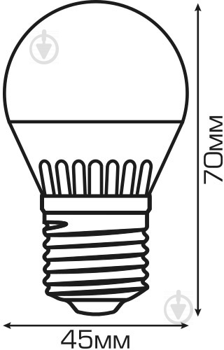 Лампа светодиодная Estares 4,5 Вт GL4,5 матовая E27 220 В 2800 К - фото 3