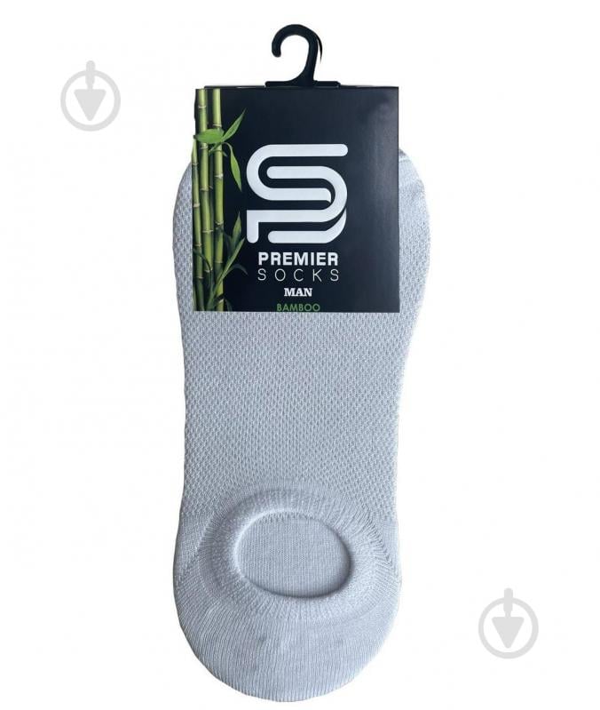 Носки мужские Premier Socks следы рубчик с силиконом р.39-41 белый 1 шт. - фото 1