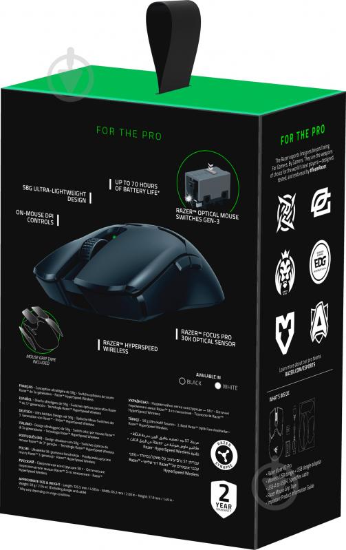 Мышь Razer Viper V2 Pro Wireless black (RZ01-04390100-R3G1) - фото 10