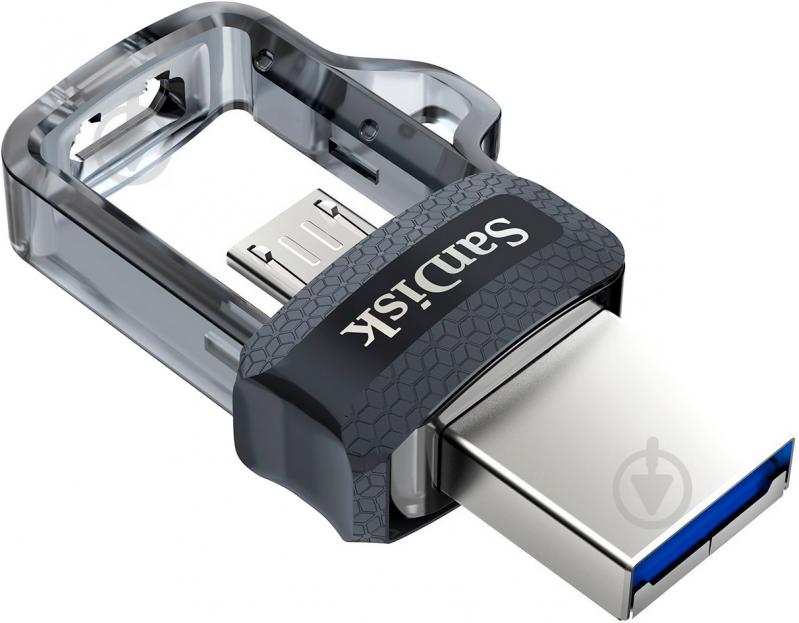 Флеш-память USB SanDisk Ultra Dual 256 ГБ USB 3.0 / microUSB (OTG) (SDDD3-256G-G46) - фото 4