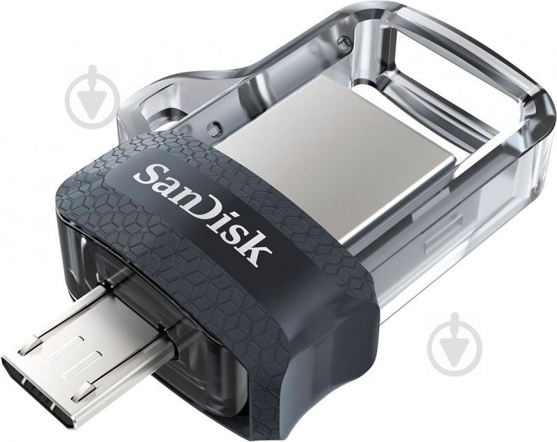 Флеш-память USB SanDisk Ultra Dual 256 ГБ USB 3.0 / microUSB (OTG) (SDDD3-256G-G46) - фото 3