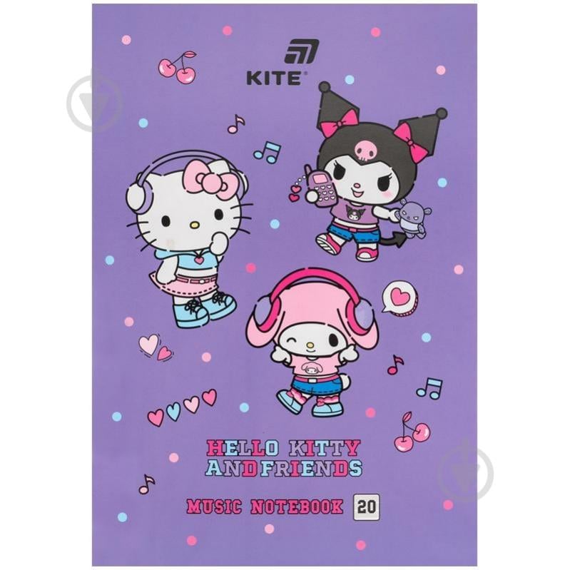 Тетрадь для нот А4 20 лист. Hello Kitty KITE - фото 1