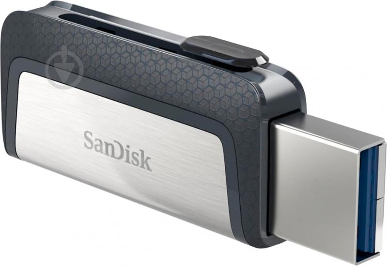 Флеш-память USB SanDisk 64 ГБ USB 3.0USB Type-C silver (SDDDC2-064G-G46) - фото 4