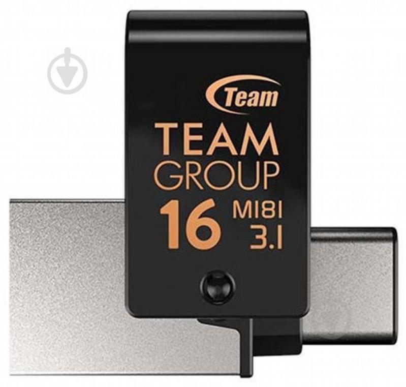 Флеш-пам'ять Team Group OTG M181 16 ГБ USB 3.1 black (TM181316GB01) - фото 2