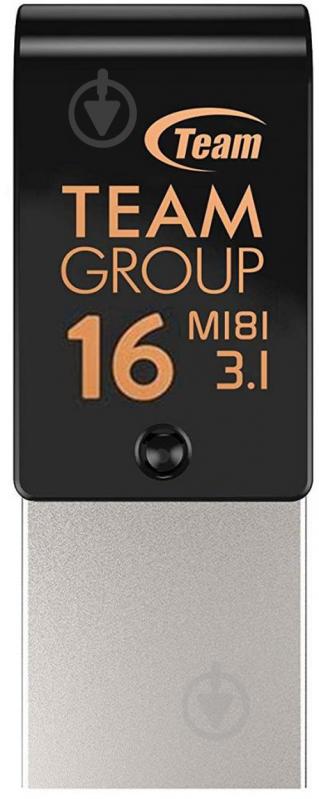 Флеш-пам'ять Team Group OTG M181 16 ГБ USB 3.1 black (TM181316GB01) - фото 1