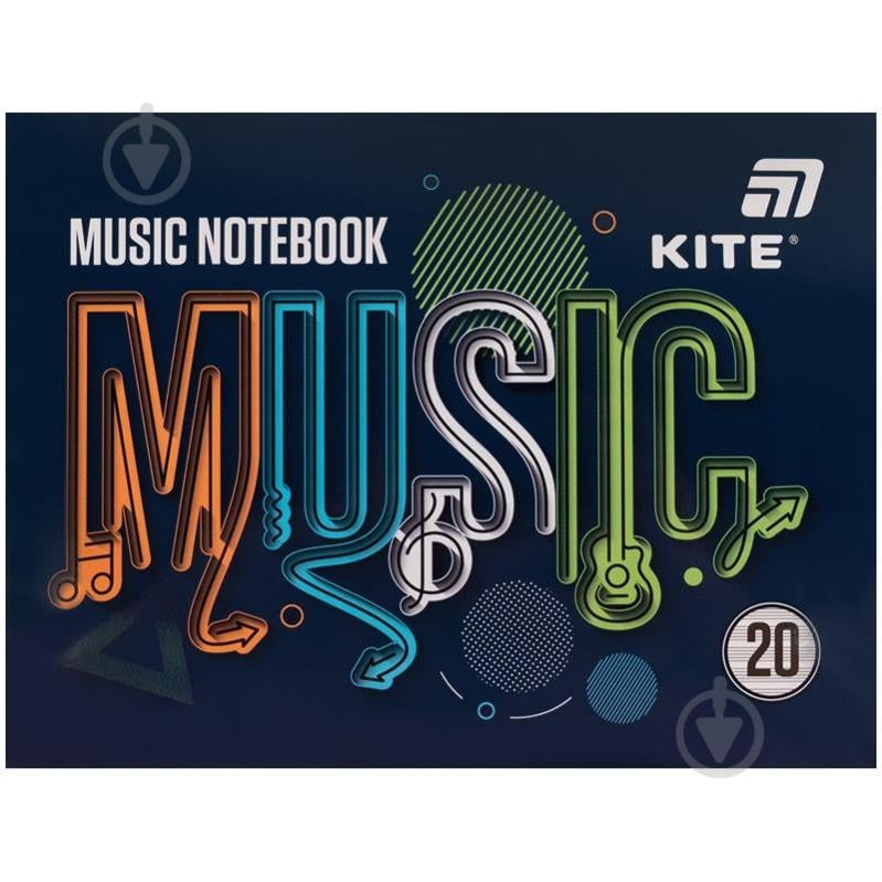 Тетрадь для нот А5 20 лист. Music KITE - фото 1