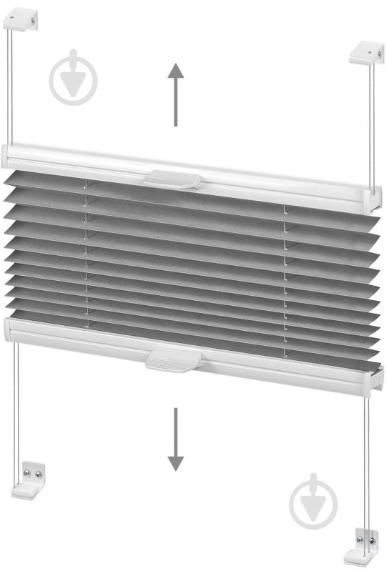 Штора-плиссе Rollotex ткань DUO ECORO 104х40 см Черный - фото 6