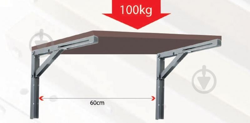 Механизм для раскладного стола Merkury подъемный L-300 хром - фото 3