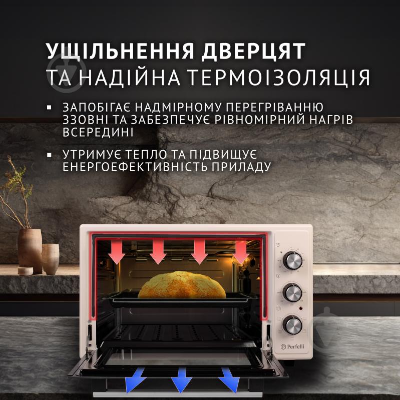 Электрическая печь Perfelli TRIMO 37 IVORY - фото 3 Электрическая печь Perfelli TRIMO 37 IVORY - фото 3