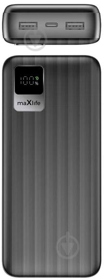 Повербанк Maxlife 20000 mAh black (MXPB-07) - фото 2