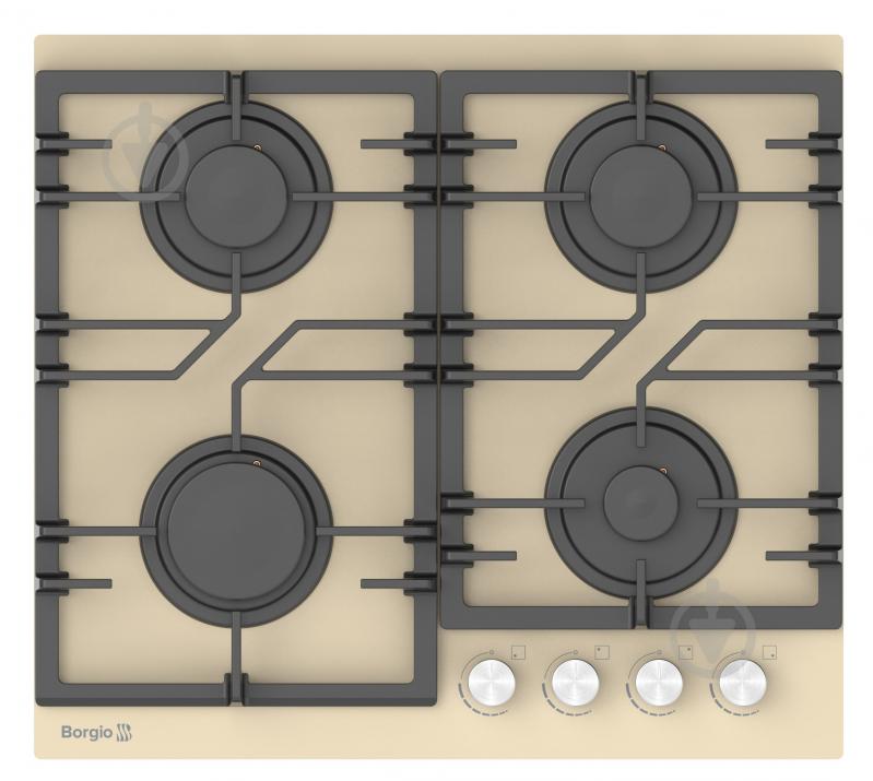 Варочная поверхность газовая Borgio D 6390-19 Ivory Glass - фото 1