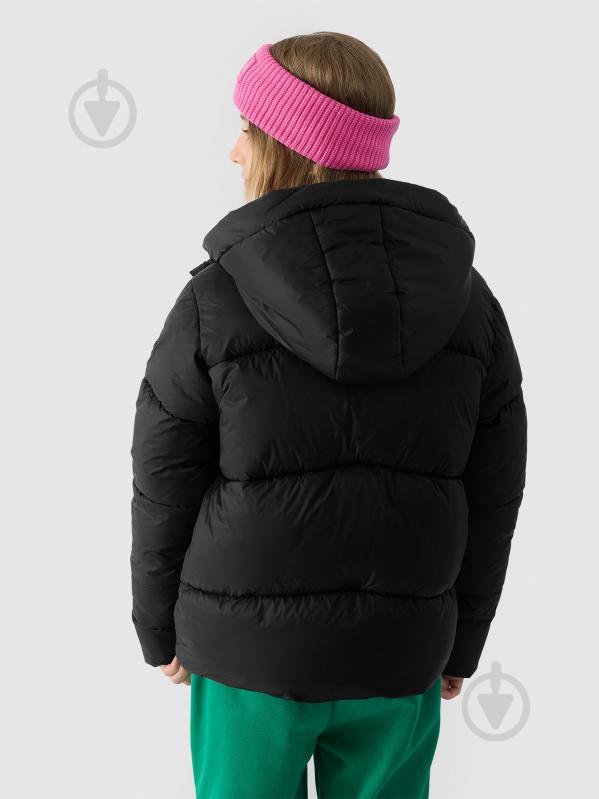 Пуховик для девочек зимний 4F DOWN JACKET F450 4FJWAW24TDJAF450-20S р.140 черный - фото 3