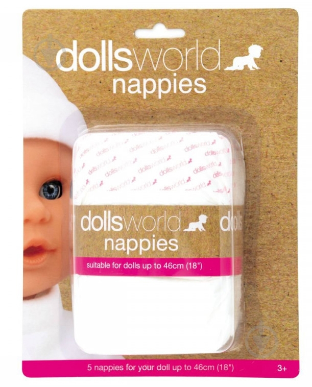 Подгузники Dolls World для куклы - фото 1