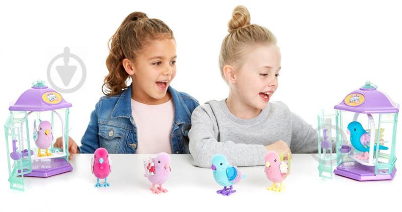 Игрушка интерактивная Little Live Pets Птичка в клетке Rainbow Glow - фото 5