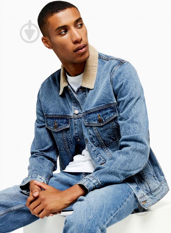 Куртка мужская TopMan CASUAL JKTS 64P00T-BLE р.M синяя - фото 4