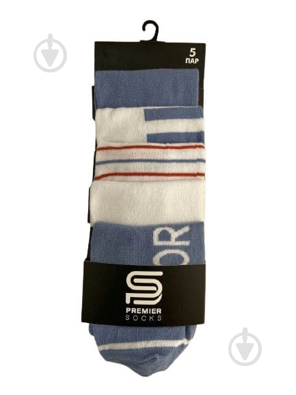 Набір шкарпеток жіночих Premier Socks р.44-45 джинс із білим 5 шт. - фото 1