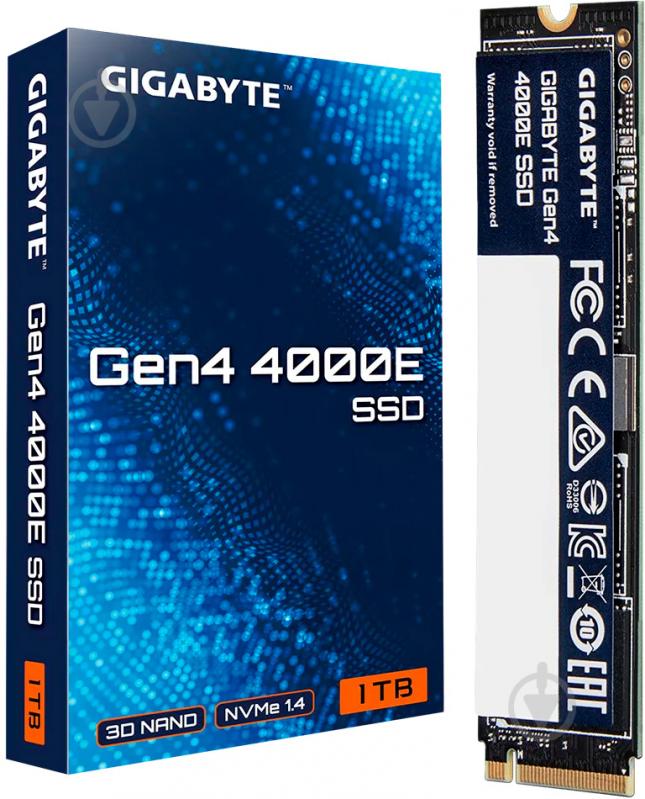 SSD-накопичувач Gigabyte Gen4 4000E 1000GB M.2 PCI Express 4.0 x4 3D NAND (G440E1TB) - фото 5