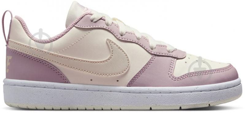 Кросівки для дівчаток демісезонні Nike COURT BOROUGH LOW RECRAFT DV5456-129 р.38,5 бежеві із рожевим - фото 1