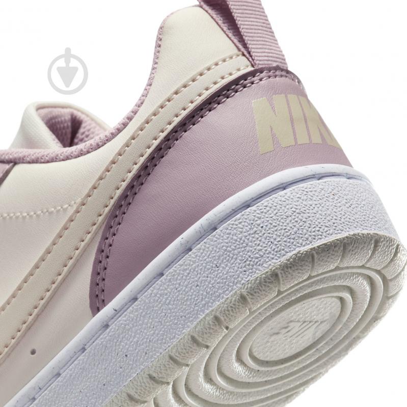 Кросівки для дівчаток демісезонні Nike COURT BOROUGH LOW RECRAFT DV5456-129 р.38,5 бежеві із рожевим - фото 11