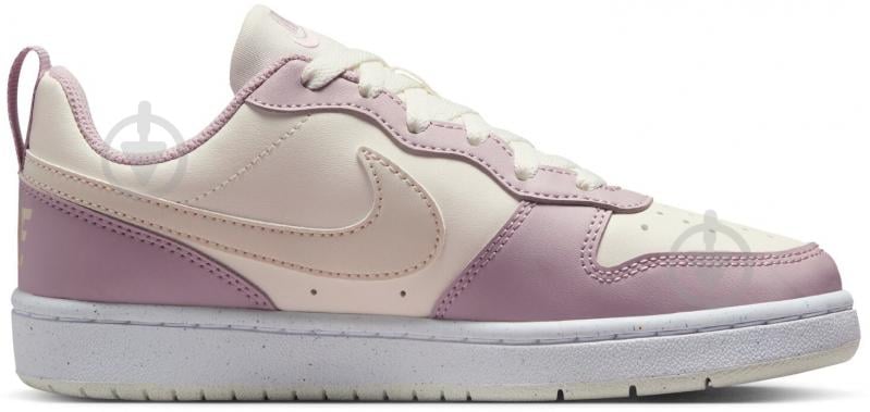 Кросівки для дівчаток демісезонні Nike COURT BOROUGH LOW RECRAFT DV5456-129 р.38,5 бежеві із рожевим - фото 2