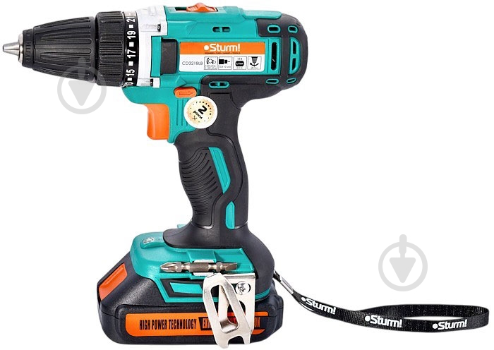 Шуруповерт аккумуляторный Sturmax CDM3218LB - фото 2