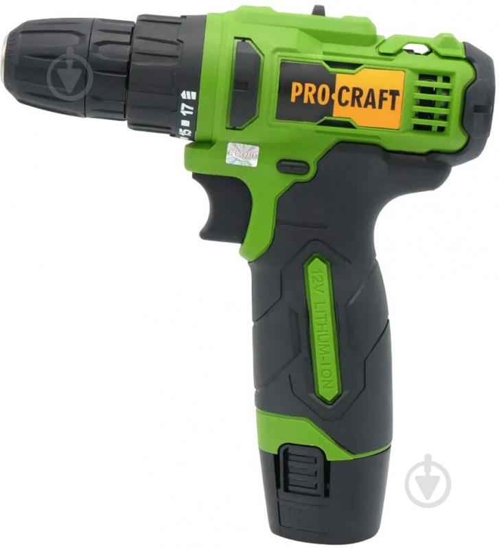 Шуруповерт акумуляторний ProCraft PA-12 Li COMPACT - фото 2