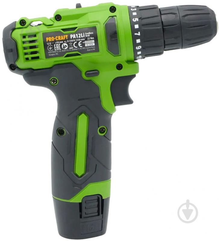 Шуруповерт акумуляторний ProCraft PA-12 Li COMPACT - фото 4