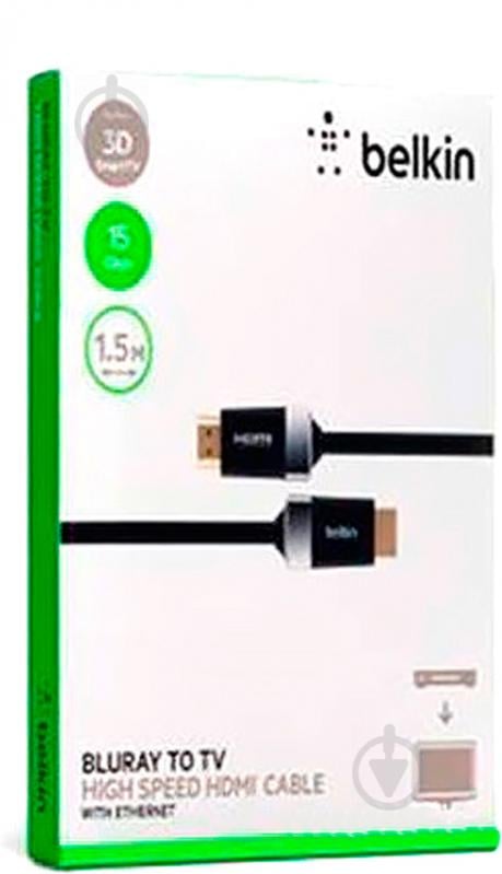 Кабель Belkin HDMI – mini 1,5 м чорний (AV10150bf1.5M-M) High Speed w/Ethernet - фото 2