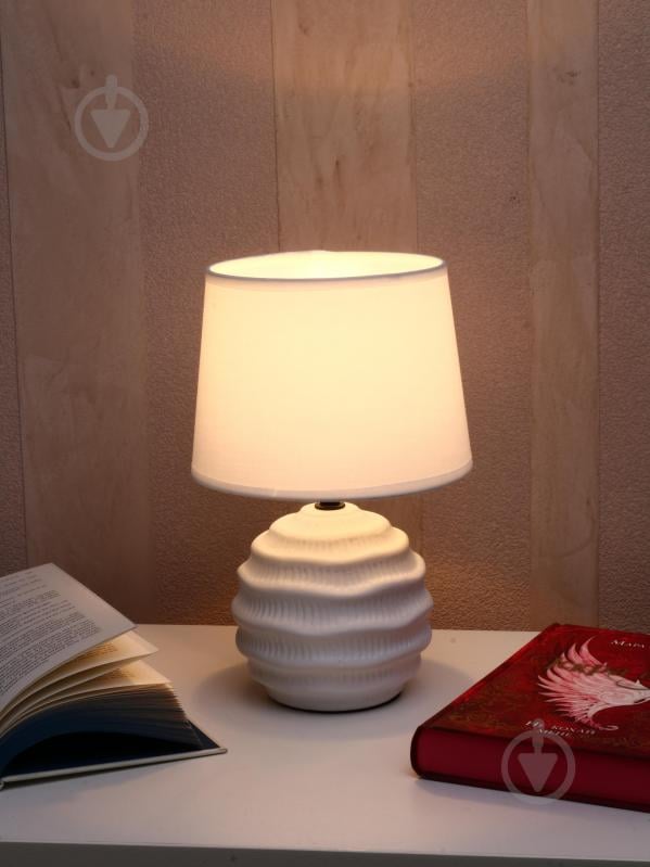 Настільна лампа Sensio Clay 1x40 Вт E14 білий ALT-T-D5062 - фото 4 Настільна лампа Sensio Clay 1x40 Вт E14 білий ALT-T-D5062 - фото 4