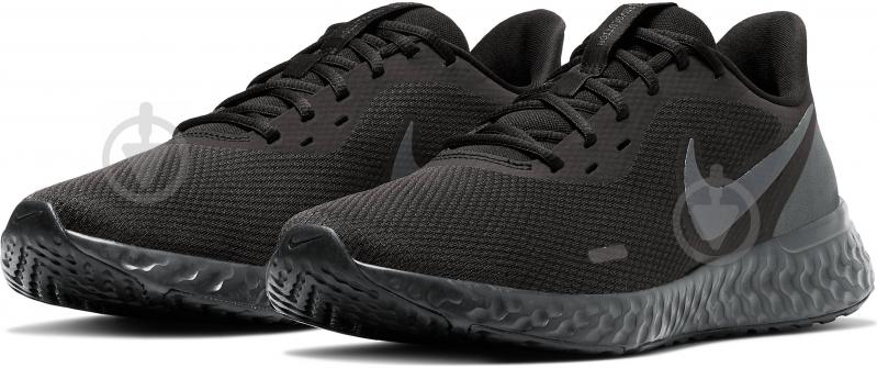 Кроссовки мужские летние Nike Revolution 5 BQ3204-001 р.46 черные - фото 1