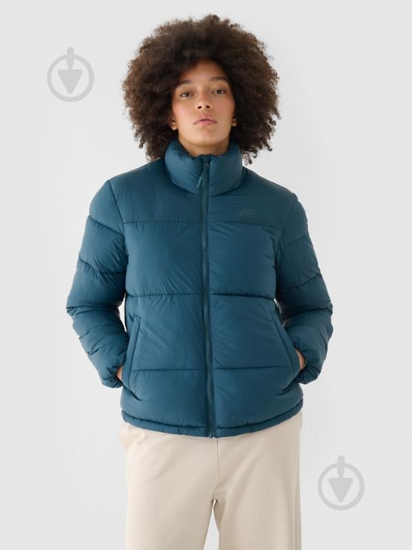 Пуховик женский зимний 4F DOWN JACKET F469 4FWAW24TDJAF469-46S р.S синий - фото 1