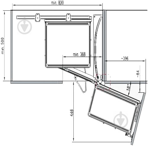 Карго Rejs Corner Front 900/Р хром - фото 2