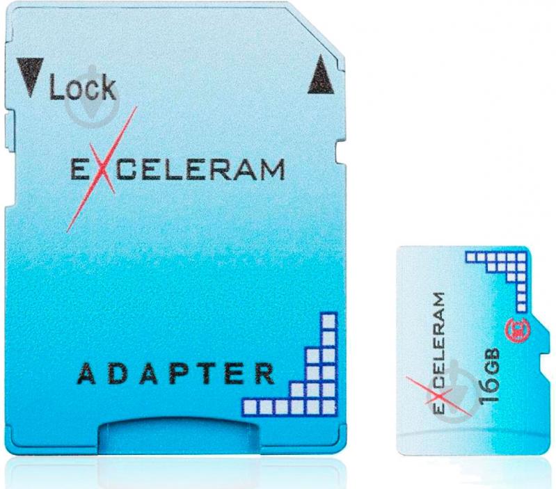 Карта пам'яті Exceleram microSDHC 16 ГБ Class 10 (EMSD0004) Color series - фото 1