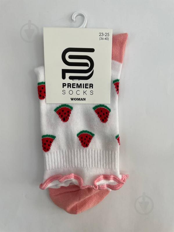 Носки женские Premier Socks резинка рюш с Арбузом р.23-25 белый 1 шт. - фото 1