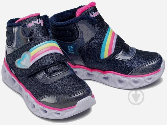 Черевики Skechers HEART LIGHTS 302669N NVPK р.25 чорний - фото 2