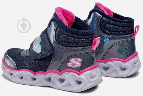 Черевики Skechers HEART LIGHTS 302669N NVPK р.25 чорний - фото 3