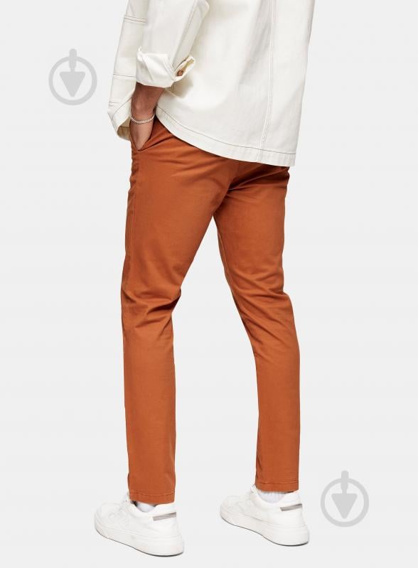 Штани TopMan CASUAL TROUSERS 68D14T-RST 32R помаранчевий - фото 3