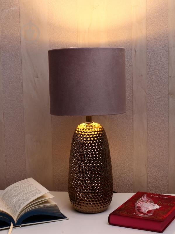 Настільна лампа Sensio Luna 1x40 Вт E27 срібний ALT-T-F4994S - фото 4