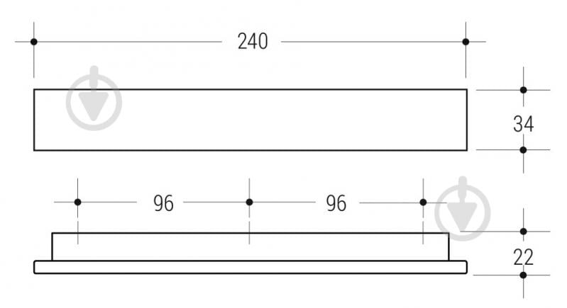 Мебельная ручка накладная Poliplast 96+96 мм 377 192 мм венге - фото 2 Мебельная ручка накладная Poliplast 96+96 мм 377 192 мм венге - фото 2