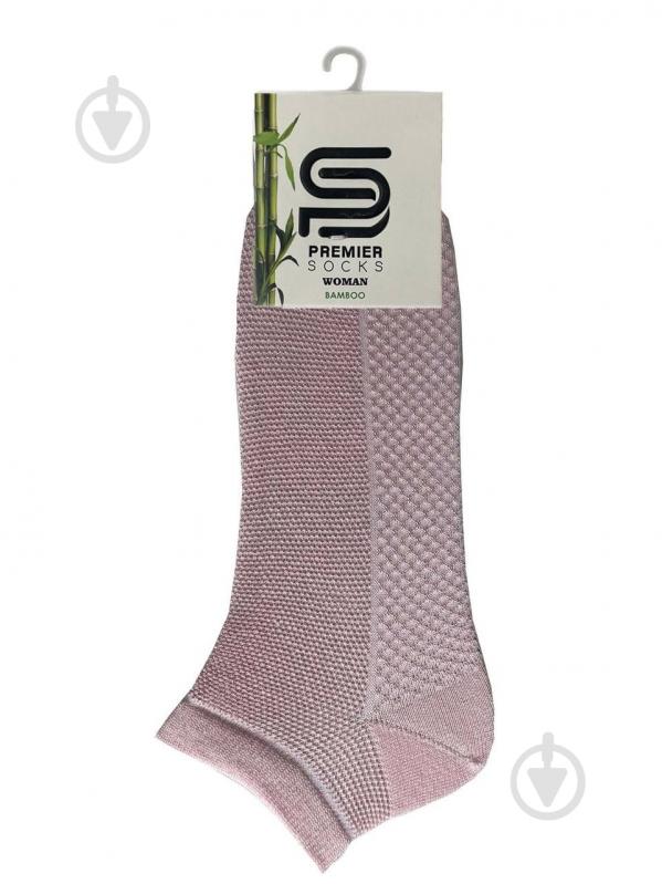 Носки женские Premier Socks ажурная сетка р.23-25 салатовый/молочный/светло-розовый 1 шт. - фото 2