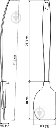 Лопатка силиконовая movin 25756/190 Tramontina - фото 3