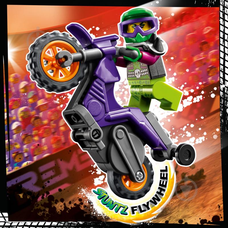 Конструктор LEGO City Каскадерський мотоцикл для ставання дибки 60296 - фото 5