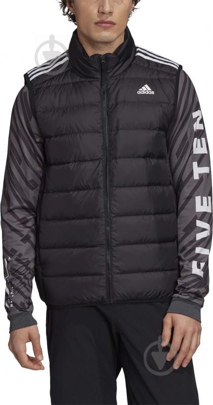 Жилет Adidas ESS DOWN VEST GH4583 р.S чорний - фото 1