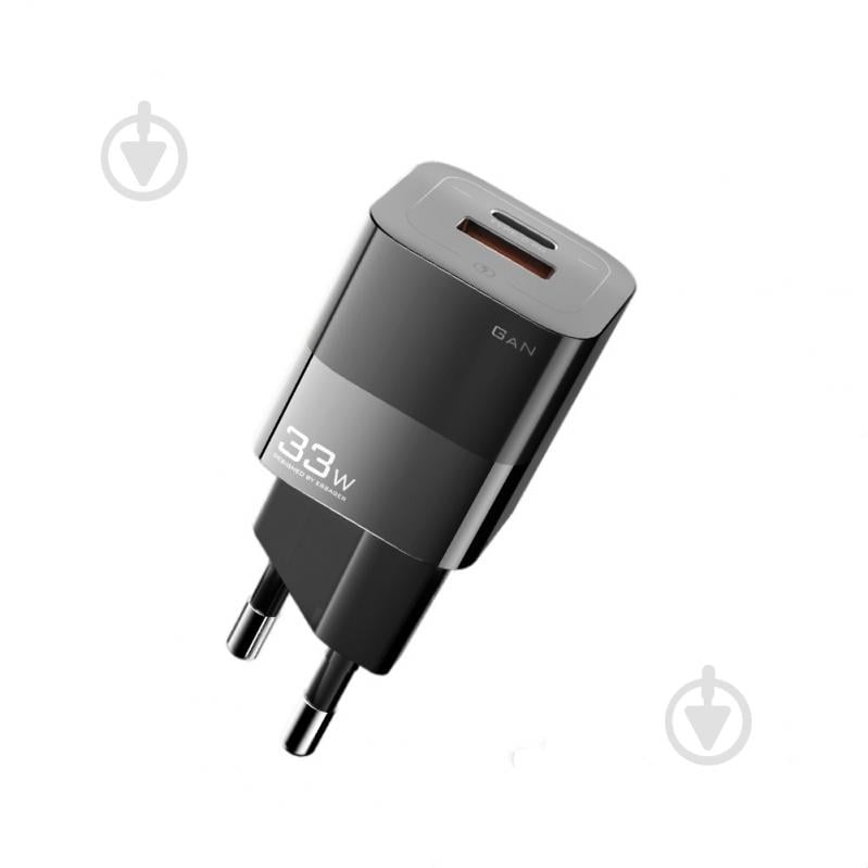 Зарядний пристрій Essager Square Brick GaN Travel Charger 33W Black (ECTCA-FZB01) - фото 2