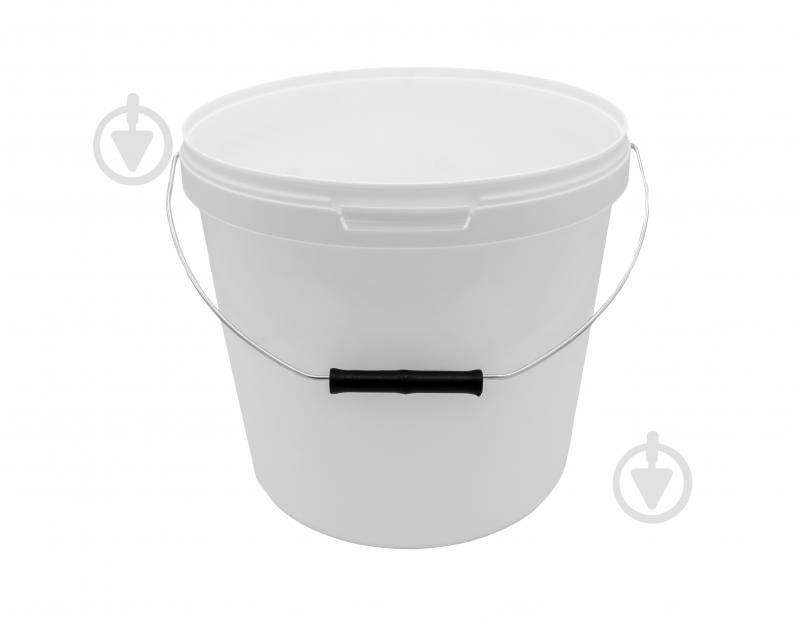 Ведро обычное Пласт-Бокс 12 л белый - фото 1 Ведро обычное Пласт-Бокс 12 л белый - фото 1