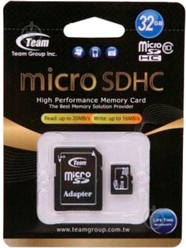 Карта пам'яті Team microSDHC 32 ГБ Class 10 (TUSDH32GCL1003) - фото 4