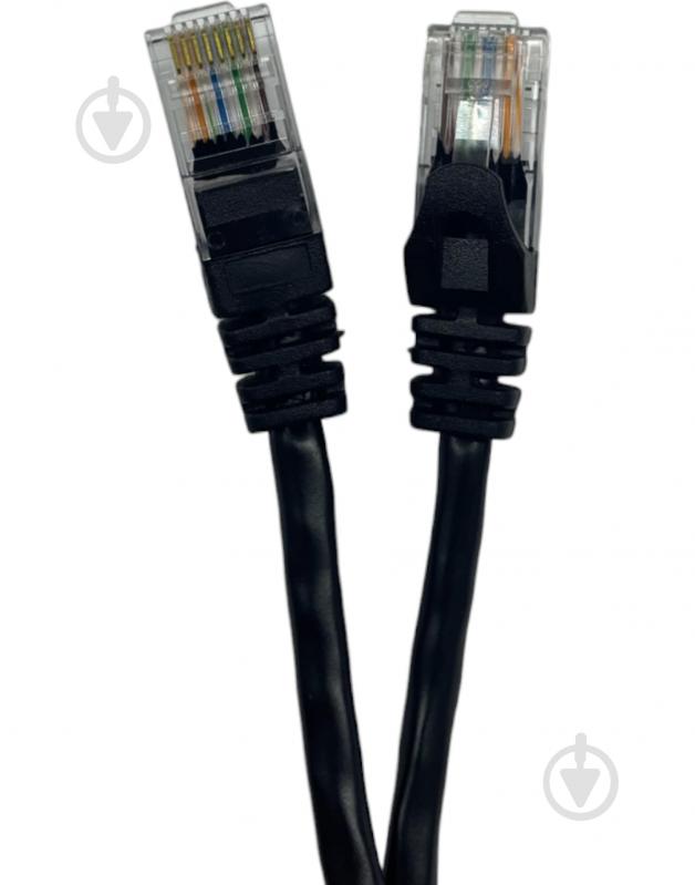 Патч-корд Gear GPC-UTPCCARJ45-0.5B, RJ45, UTP 5e, 24AWG 0,5 м чорний - фото 1