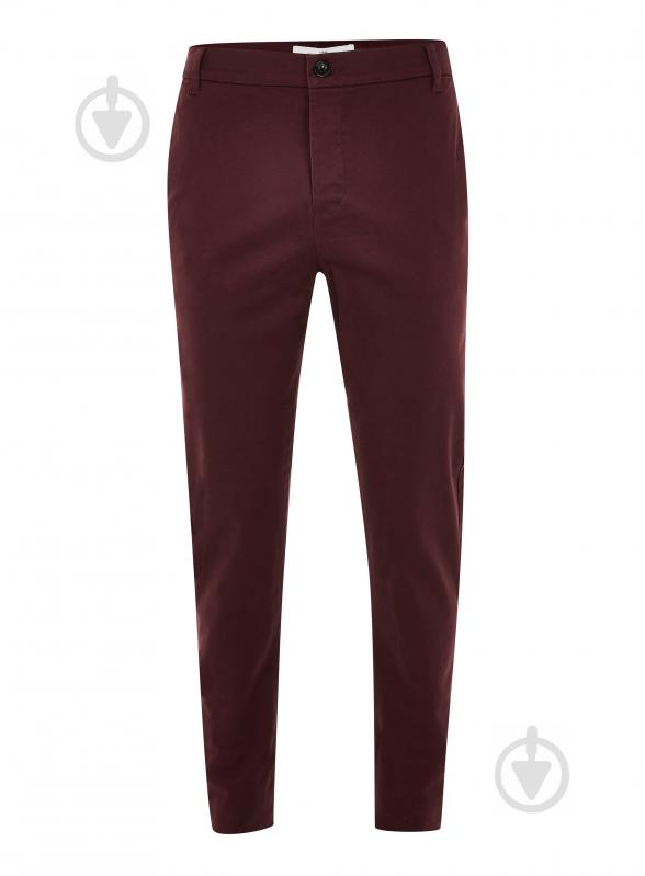 Штани TopMan CASUAL TROUSERS 68F37R-BRG 32S бордовий - фото 2